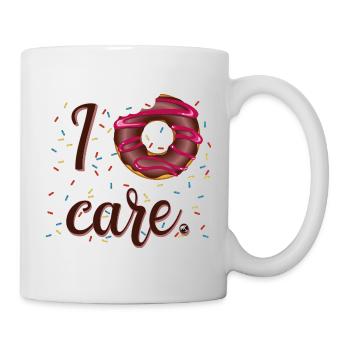 Glazed donut illustration with inscription - Mug - white - Right