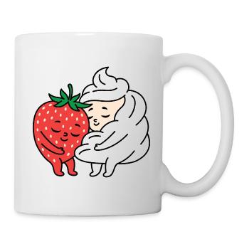 Strawberry and Cream love - Mug - white - Right