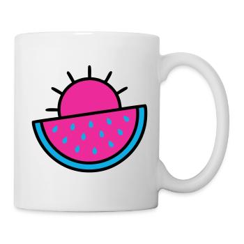 Watermelon Sun 90s Pop Art - Mug - white - Right