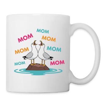 Maman Mouette Drôle Maman Mouettes Humour de la fête des mères - Mug blanc - blanc - Droite