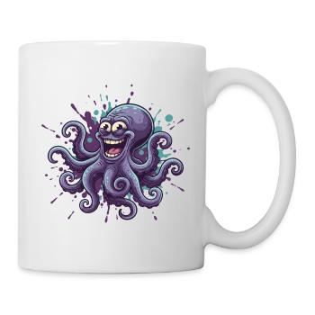 Happy Ink Octopus Graffiti - Mug - white - Right