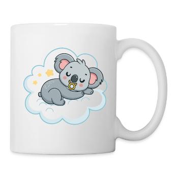 Traumhafter Koala auf Schnullerwolke - Tasse - Weiß - Rechts