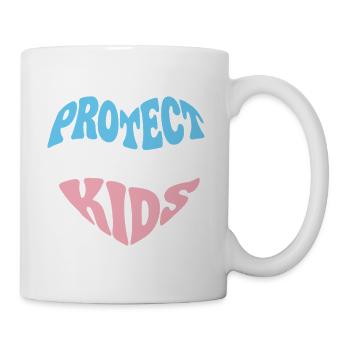 Pride Month LGBT – Schütze trans Kinder - Tasse - Weiß - Rechts