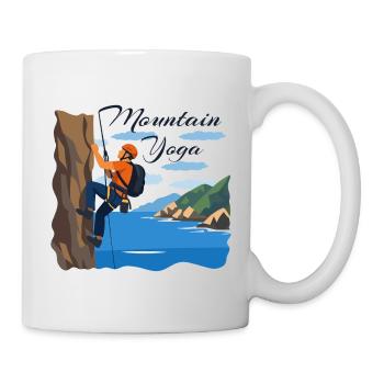 Mountaineering: The Mountain Yoga - Mug - white - Right
