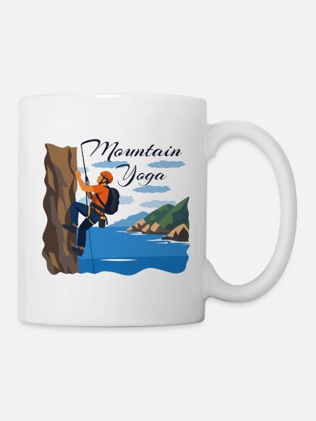 L’alpinisme : le yoga de montagne - Mug blanc - blanc