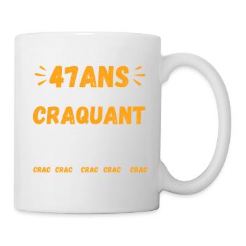 47 Ans Toujours Aussi Craquant Humour Crac - Mug blanc - blanc - Droite