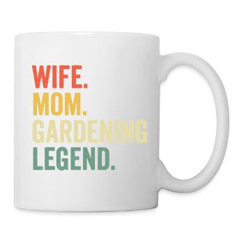 Épouse Maman Légende du jardinage - Mug blanc - blanc - Droite