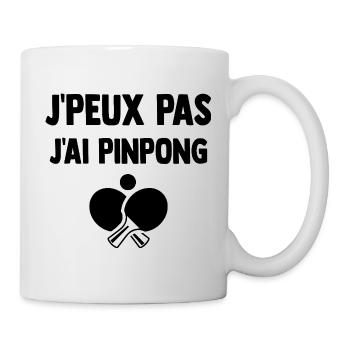 J-peux_pas_j-ai_pinpong - Mug blanc - blanc - Droite