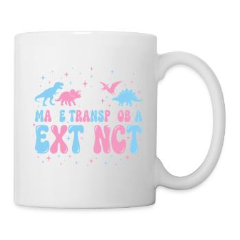 LGBTQ-Pride-Monat – Transphobie ausrotten - Tasse - Weiß - Rechts