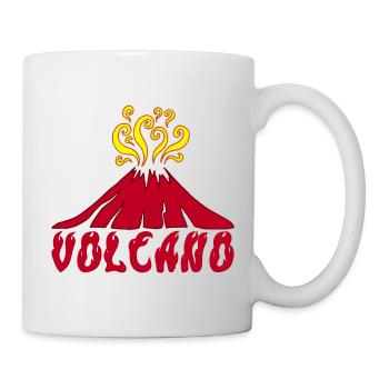 Erupting volcano - Mug - white - Right