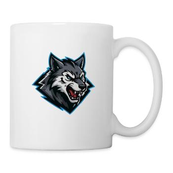 Wolfsangriff Logo - Tasse - Weiß - Rechts