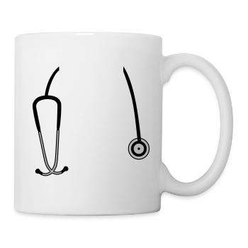 Stethoskop - Tasse - Weiß - Rechts