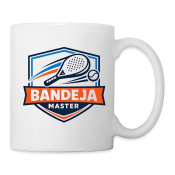 Bandeja Master Tennis Logo - Tasse - Weiß - Rechts