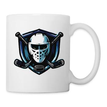 Eishockey Maske Wappen - Mug - white - Right