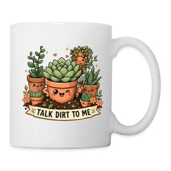 Talk dirt to me, honey - Mug - white - Right
