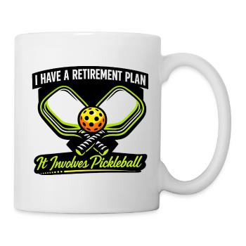 Plan de retraite : Pickleball - Mug blanc - blanc - Droite
