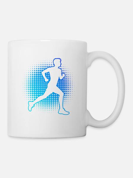 Geschenkidee für einen Running mit Running - Tasse - Weiß