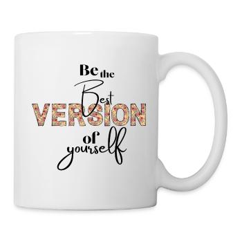 Version Florale Typo - Tasse - Weiß - Rechts