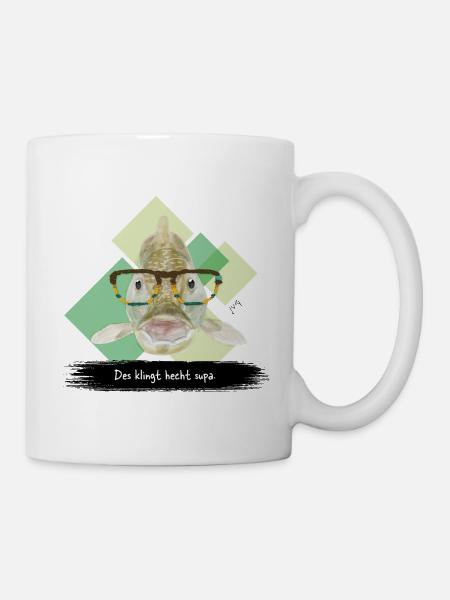 JvG Hecht "Des klingt hecht supa.." - Tasse - Weiß