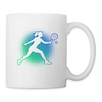 Idée cadeau d’équipement de padel pour les fans de ballons de padel - Mug blanc - blanc - Droite