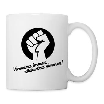 Vorwärts immer rückwärts nimmer v.1 - Tasse - Weiß - Rechts