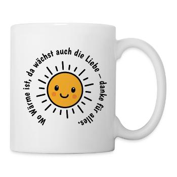 Geschenk zum Dank - Tasse - Weiß - Rechts