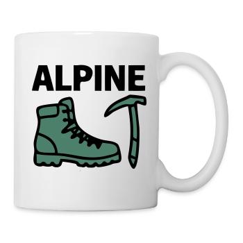 Wanderschuh Eispickel Alpine Bergsteigen Klettern - Mug - white - Right