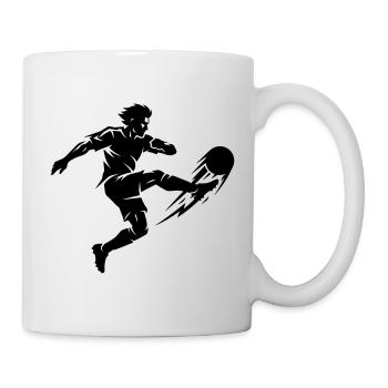 Footballer Silhouette - Mug - white - Right
