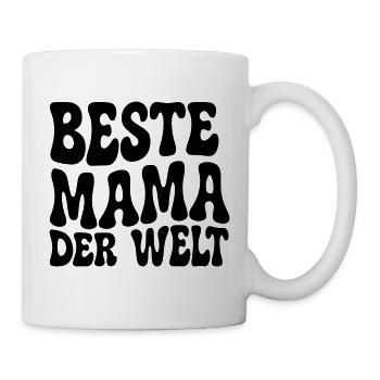 Beste Mama der Welt - Tasse - Weiß - Rechts