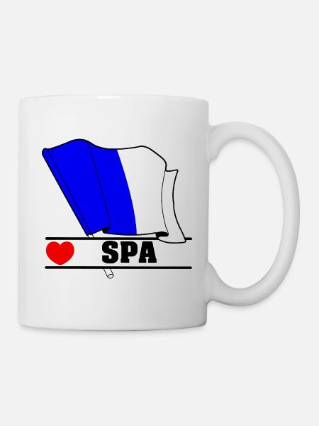 Love Spa Belgien - Tasse - Weiß