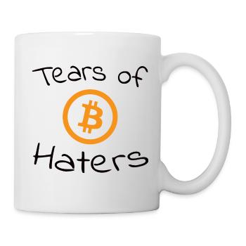 Tears of Bitcoin Haters - Tasse - Weiß - Rechts