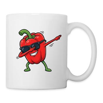 Dabbing Paprika - Tasse - Weiß - Rechts