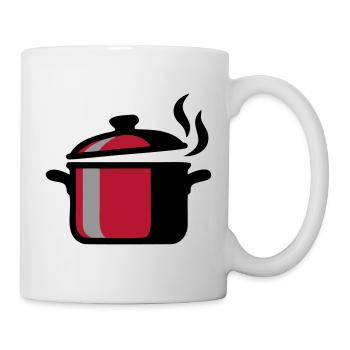 Cooking Pot Cooking Chef Restaurant Logo - Mug - white - Right