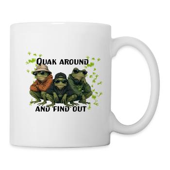 Frosch-Trio Streetwear - Tasse - Weiß - Rechts
