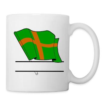 Coutume du drapeau de marche de Nimègue - Mug blanc - blanc - Droite