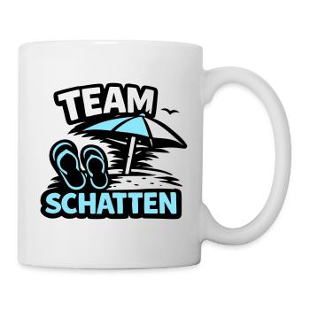 Strand Schatten FlipFlop Logo - Tasse - Weiß - Rechts