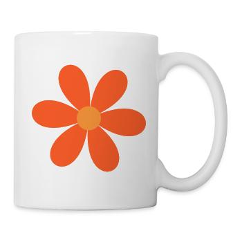 Orange Blossom Daisy Design - Mug - white - Right