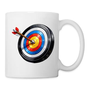 Vivid Bullseye Target Burst - Mug - white - Right
