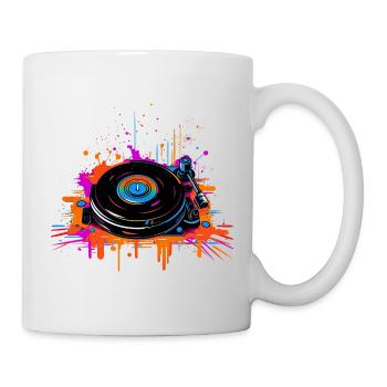 DJ Vinyl Vaporwave - Mug blanc - blanc - Droite