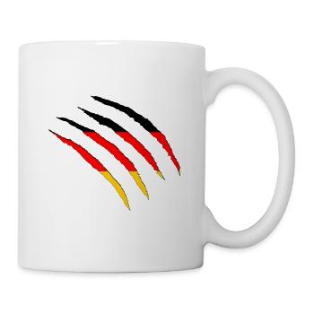 Griffe de FlammeGriffe de Flamme Drapeau Allemagne Allemagne - Mug blanc - blanc - Droite