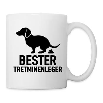 Bester Tretminenleger Dackel - Tasse - Weiß - Rechts