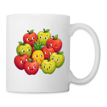 Colourful fruit friends - Mug - white - Right