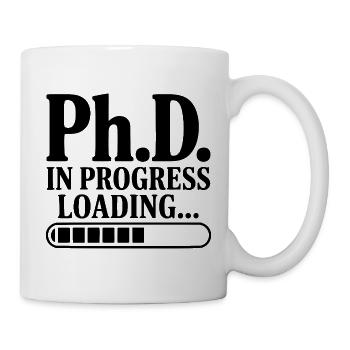 Ph.D. In Progress Loading... - Mug - white - Right