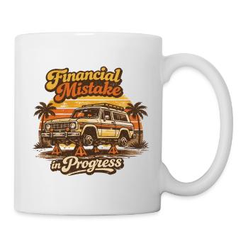 Humour 4x4 Erreur Financière | Cadeau Rétro - Mug blanc - blanc - Droite