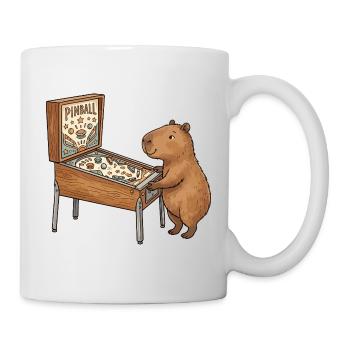 Bear à la table de flipper - Mug blanc - blanc - Droite
