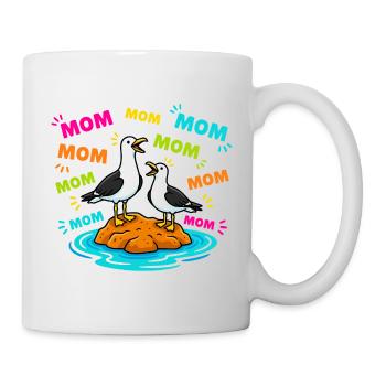 Maman Maman Maman - Mouettes drôles Enfants - Mug blanc - blanc - Droite