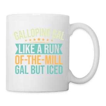 Hobby Horse Rider Galloping Gal English Riding - Tasse - Weiß - Rechts