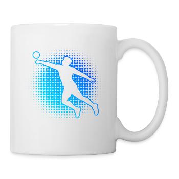 Faustballspielen Geschenk für ein Faustballspieler - Tasse - Weiß - Rechts