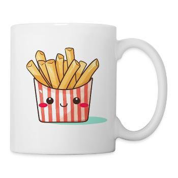 Tasse de frites de Kawaii fraîches - Mug blanc - blanc - Droite