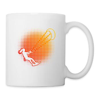 Geschenkidee für die Kiteboarderin mit Wassersport - Tasse - Weiß - Rechts
